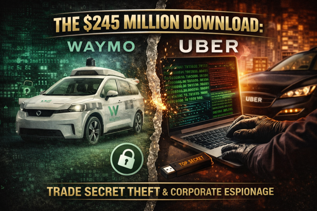The $245 Million Download: Waymo vs. Uber Category: Trade Secret Theft & Corporate Espionage